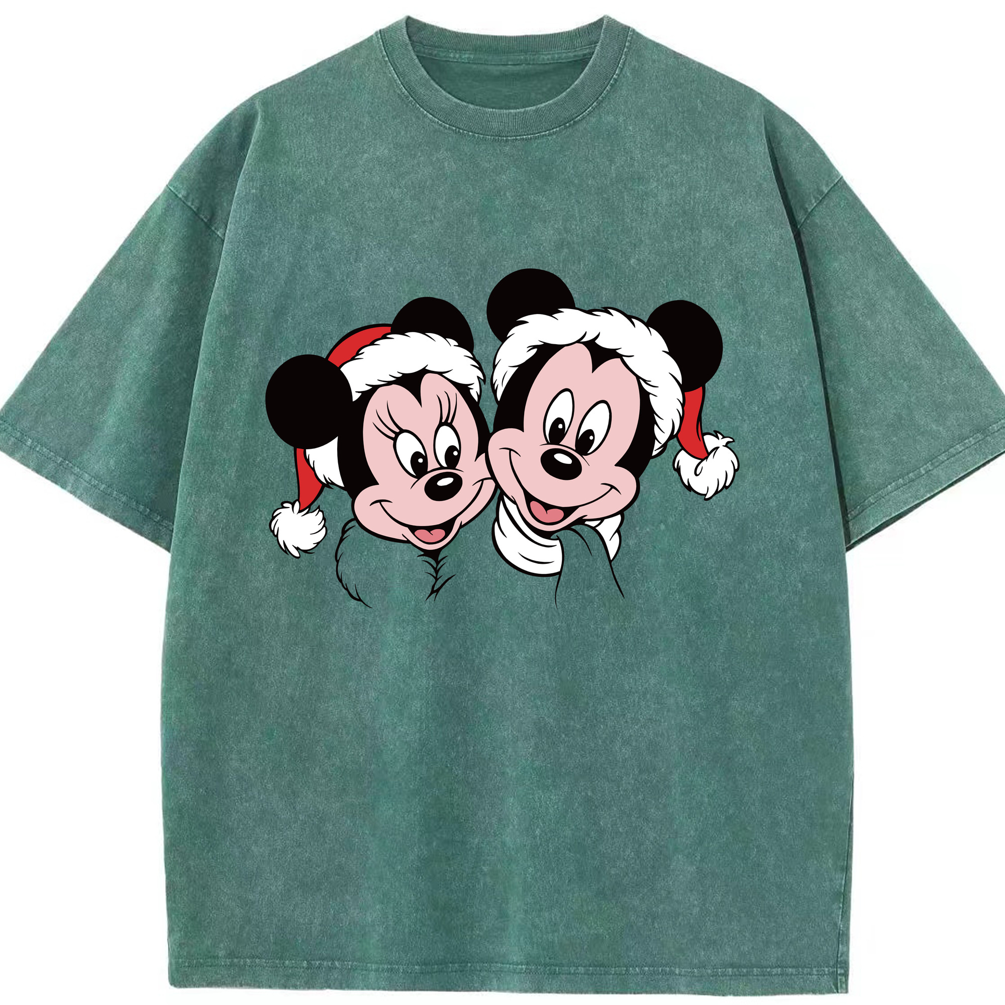 （画像用） ミッキーマウス Mickey Mouse 綿100% ヴィンテージ風 半袖Tシャツ（フロントプリント）